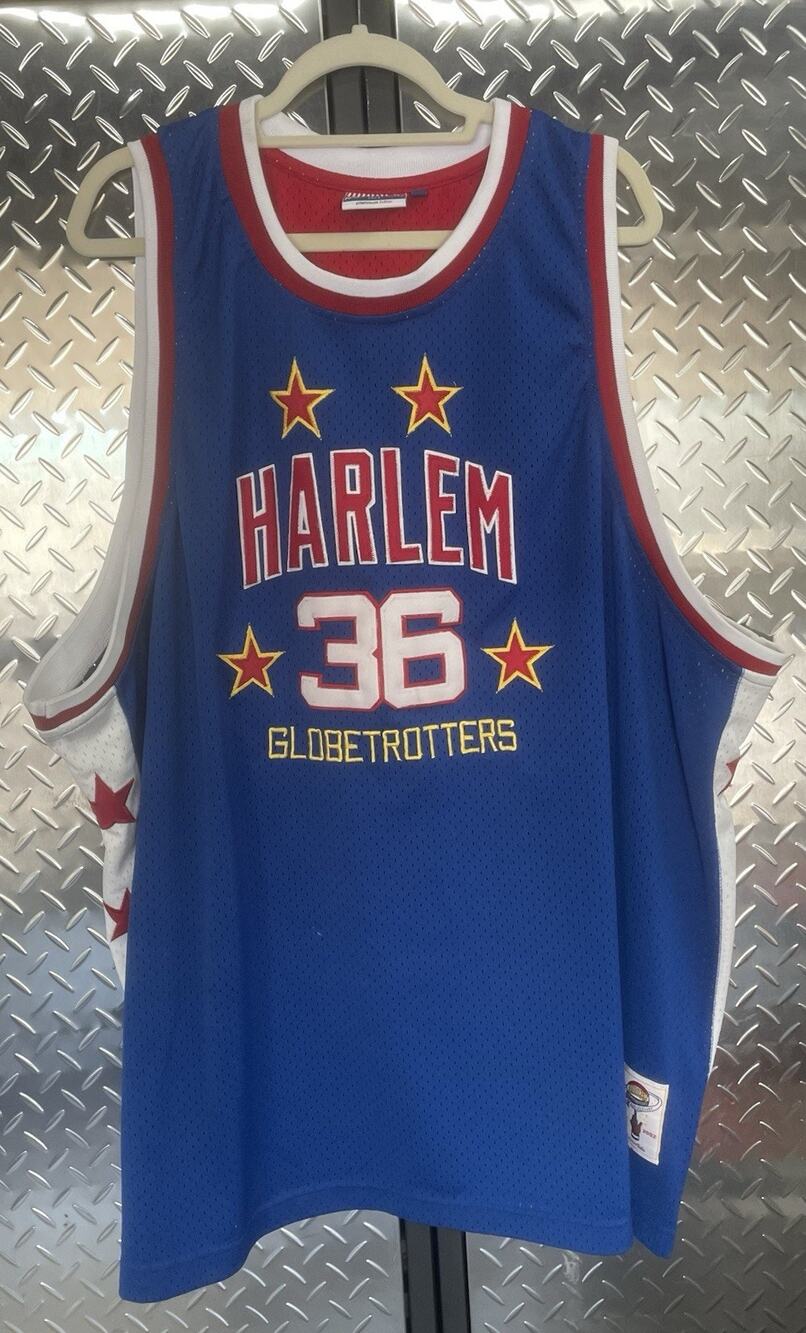 Vintage Platinum FUBU Harlem Globetrotters Lemon 36 Jersey Men's 5XL